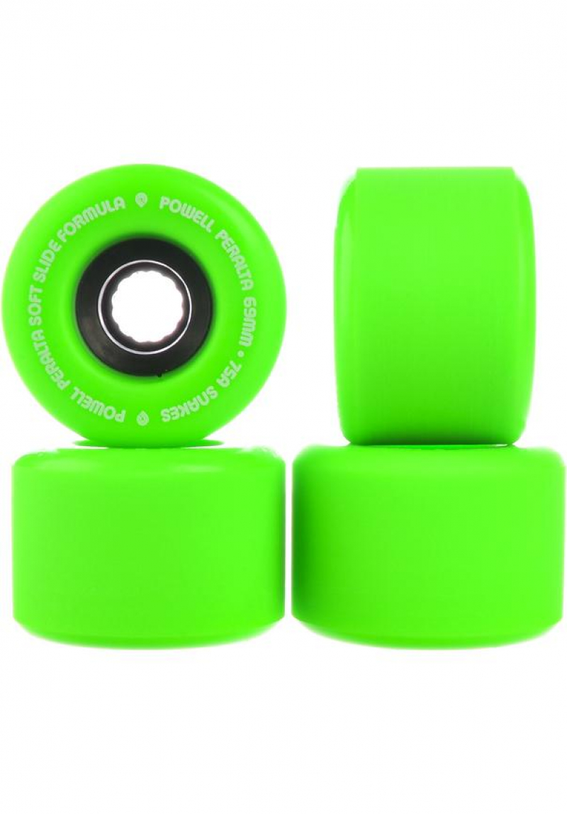 Powell Peralta 69 mm 75 A SSF Snakes Longboard Wheels  / green